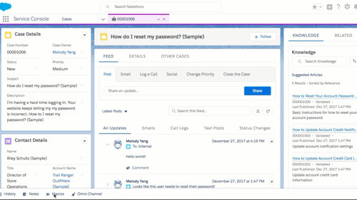 Salesforce Service Cloud quick demo